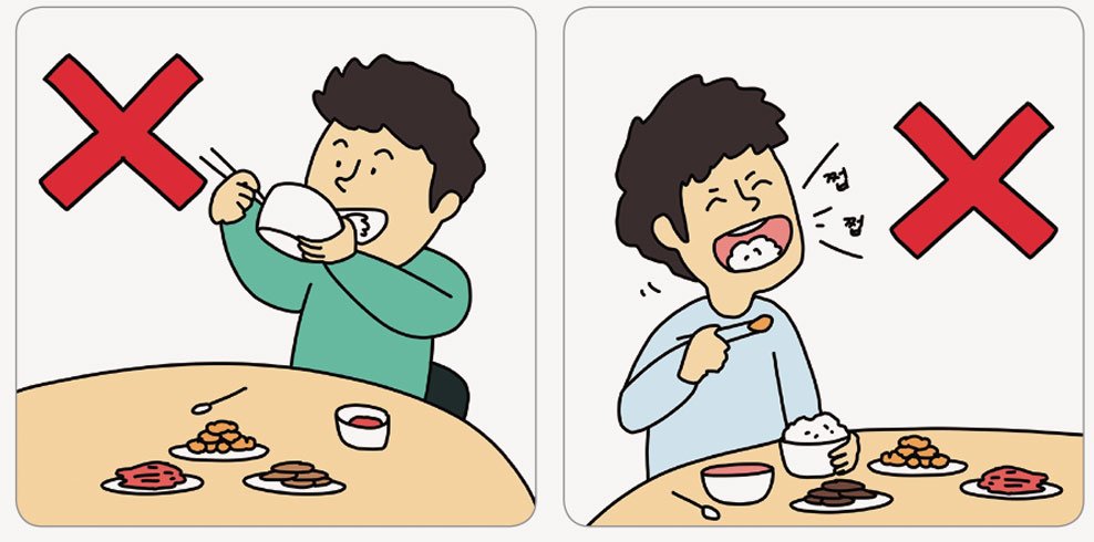 한국의 식사 예절 | Tatakrama makan dikorea