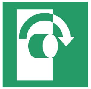 대피로 표지 | Rambu jalur evakuasi