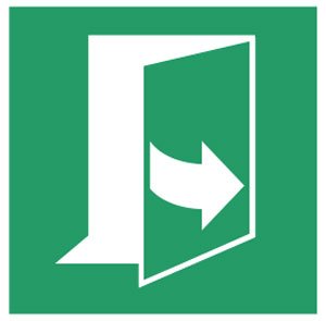 대피로 표지 | Rambu jalur evakuasi